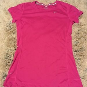 Pink Nike Dri Fit Running Shirt